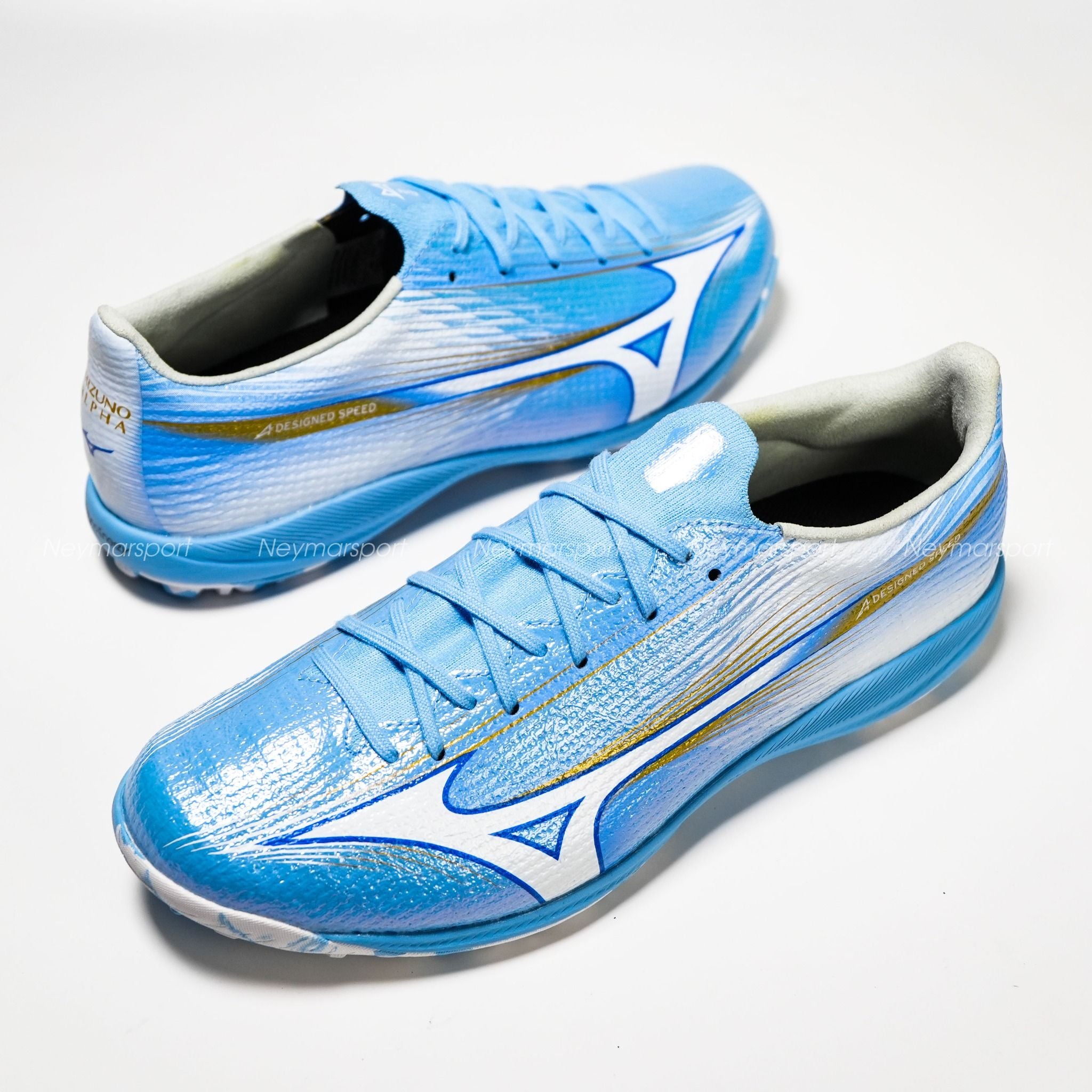 Giày đá bóng cỏ nhân tạo Mizuno Alpha III Elite AS TF Unity Sky
