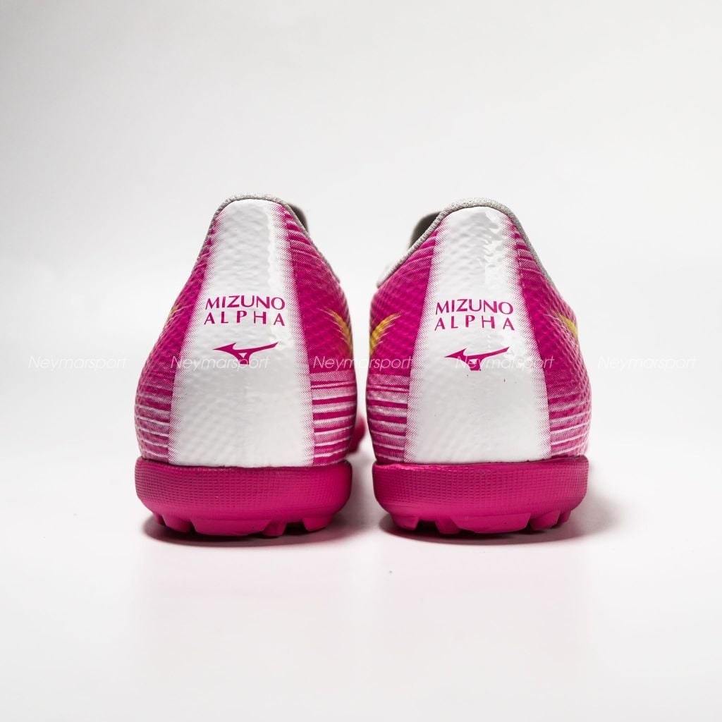 Giày đá bóng cỏ nhân tạo Mizuno Alpha III Select AS TF Blazing Flair - White/Fuchsia Purple P1GD266564