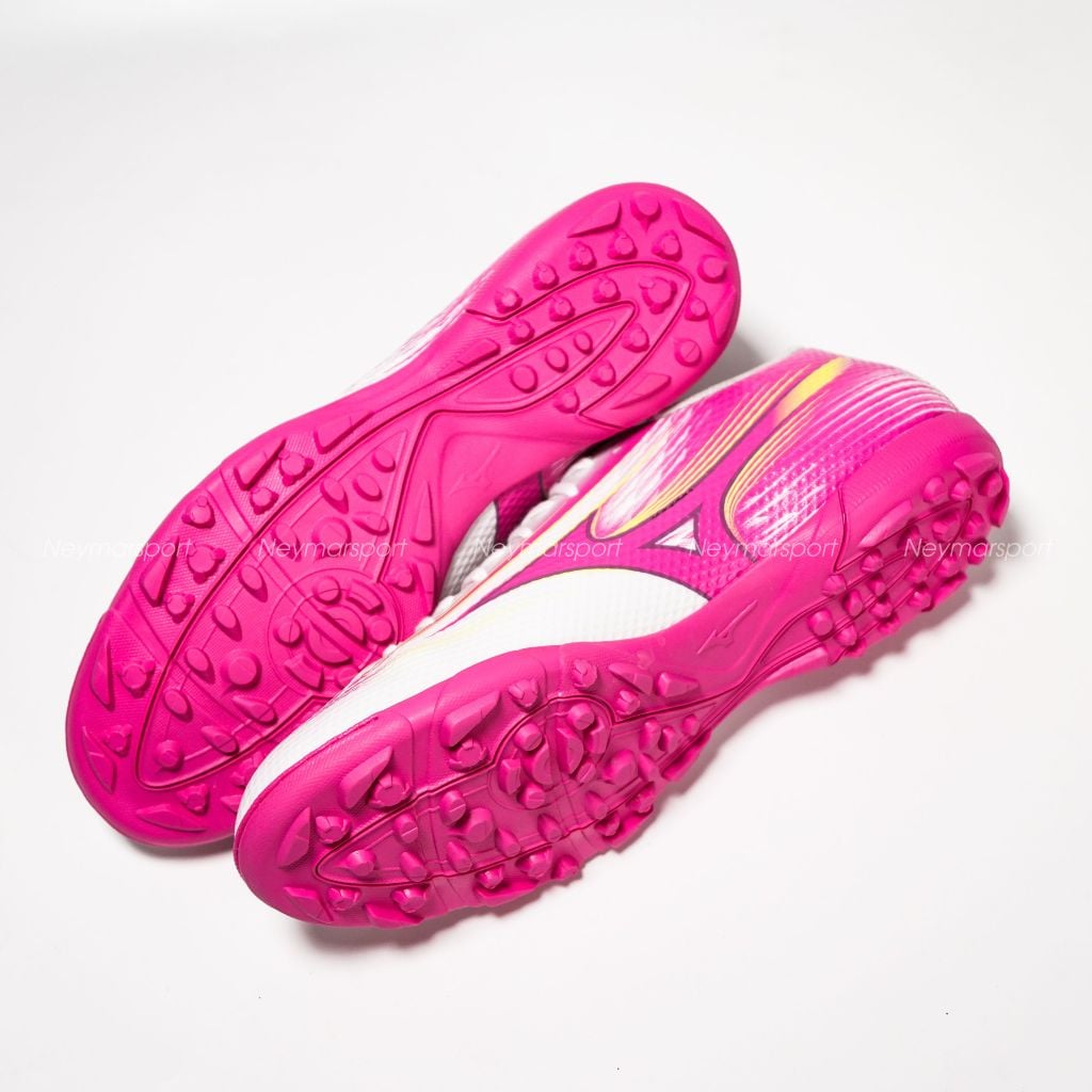 Giày đá bóng cỏ nhân tạo Mizuno Alpha III Select AS TF Blazing Flair - White/Fuchsia Purple P1GD266564
