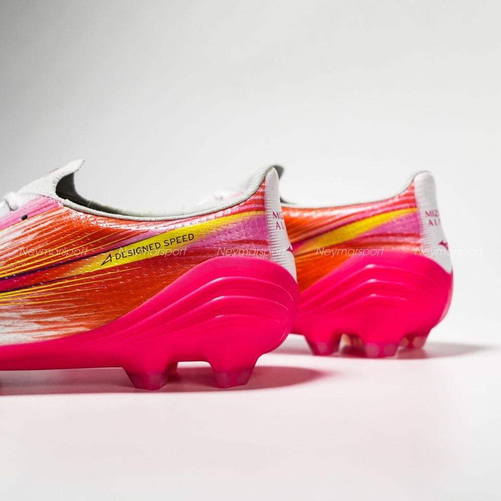 Giày đá bóng cỏ tự nhiên Mizuno Alpha III Pro FG Blazing Flair - White/Fuchsia Purple P1GA266464
