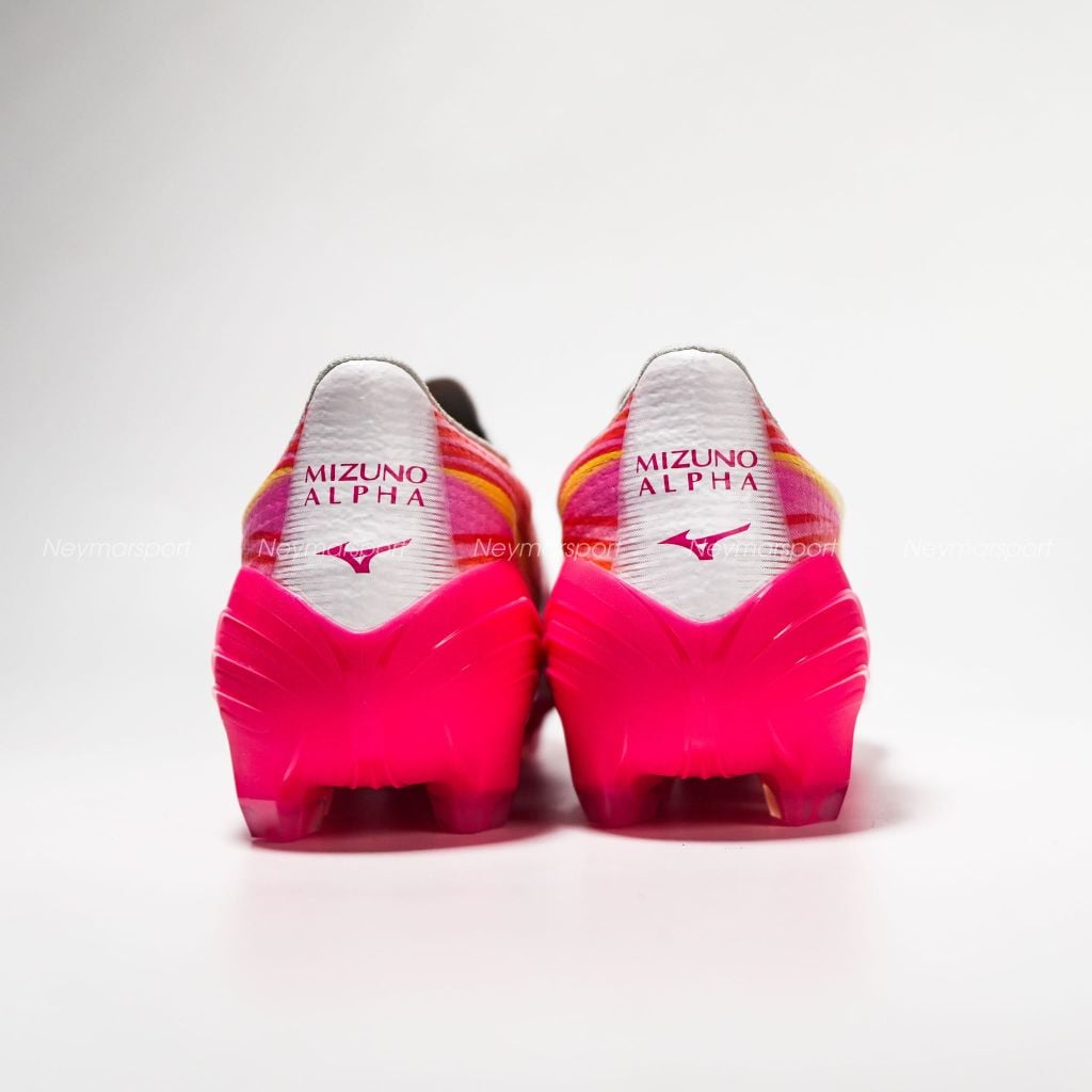 Giày đá bóng cỏ tự nhiên Mizuno Alpha III Pro FG Blazing Flair - White/Fuchsia Purple P1GA266464