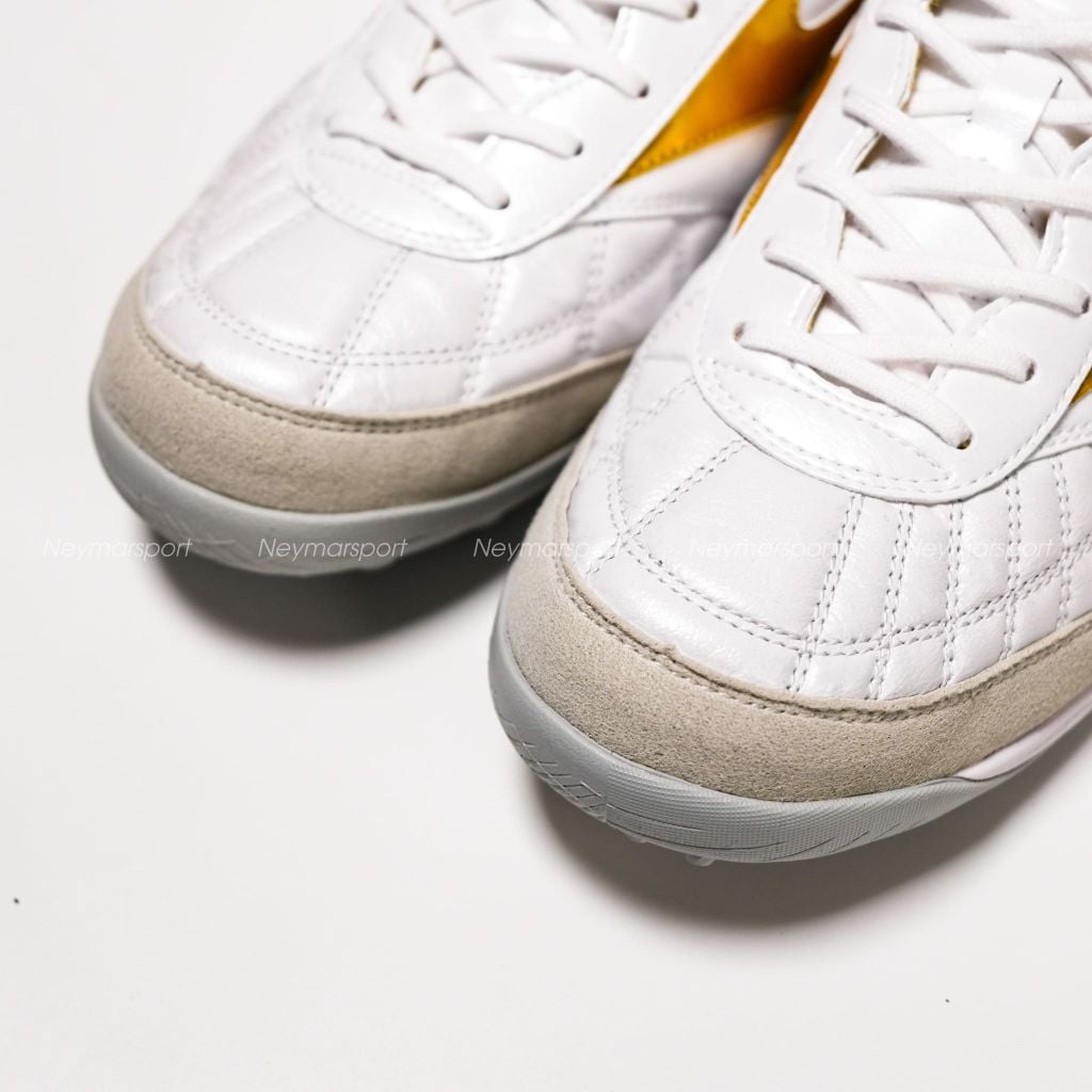 Giày đá bóng cỏ nhân tạo Mizuno Morelia Sala Made in Japan AS TF Bright Gold - White/Gold Q1GB260250