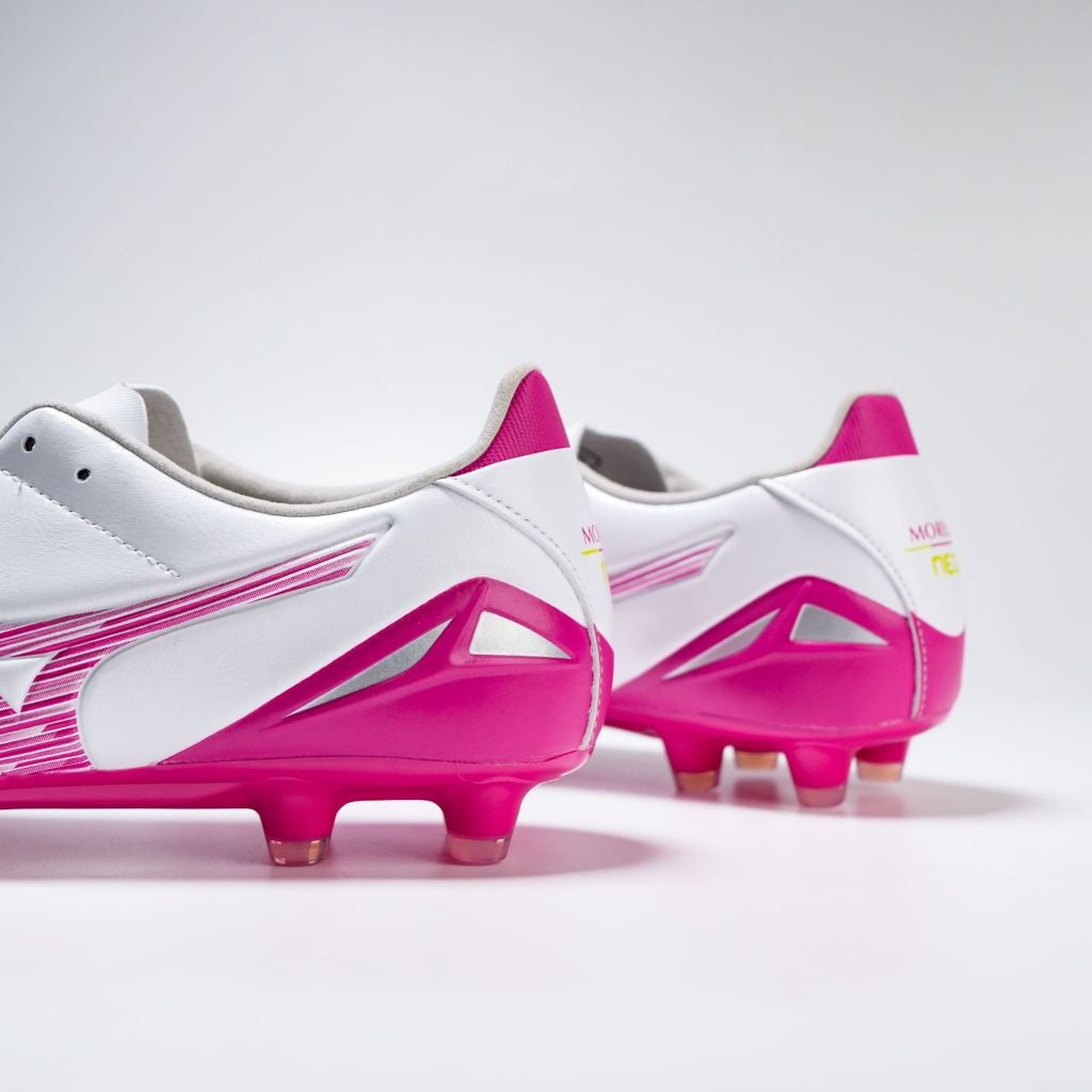 Giày đá bóng cỏ tự nhiên Mizuno Morelia Neo IV Pro FG Blazing Flair - White/Fuchsia Purple P1GA263464
