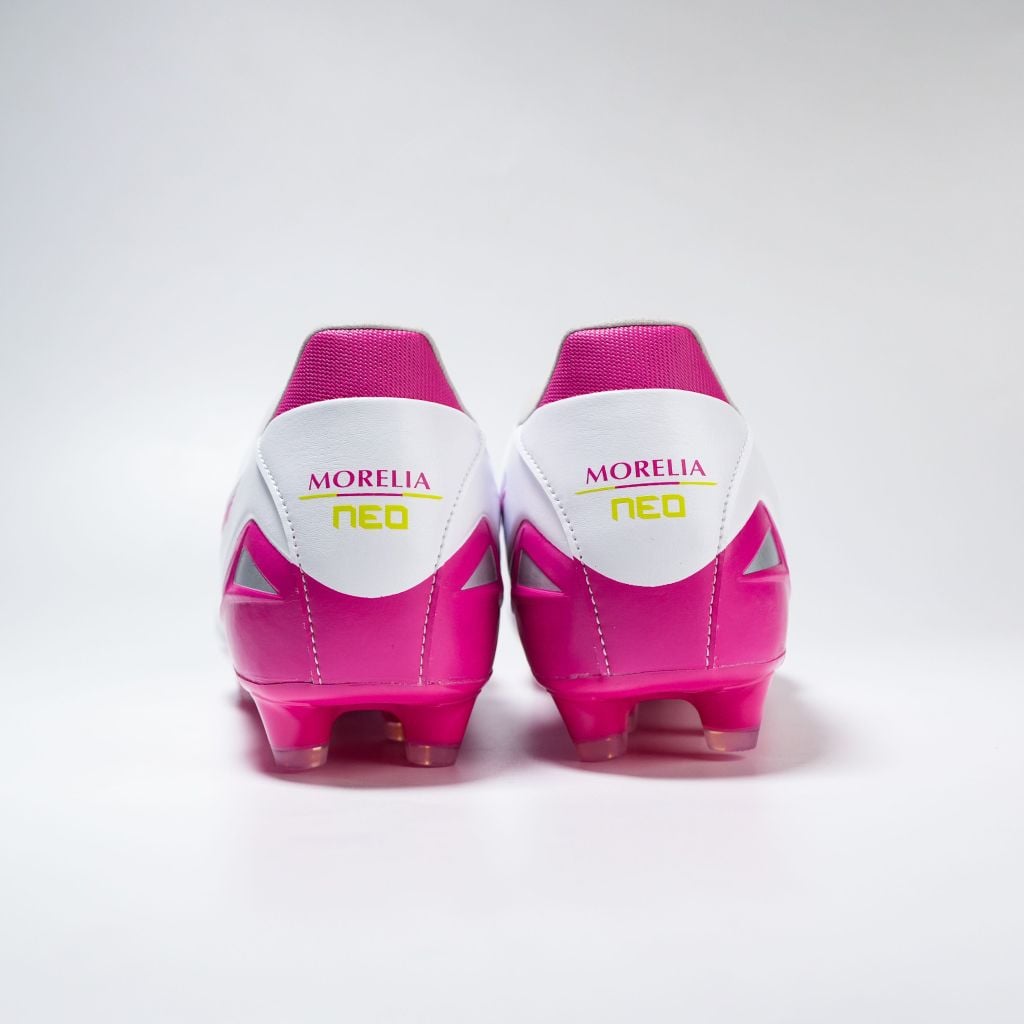 Giày đá bóng cỏ tự nhiên Mizuno Morelia Neo IV Pro FG Blazing Flair - White/Fuchsia Purple P1GA263464