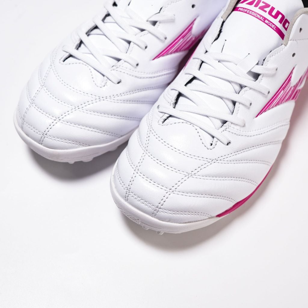 Giày đá bóng cỏ nhân tạo Mizuno Morelia Neo IV Pro TF Blazing Flair - White/Fuchsia Purple P1GD263564