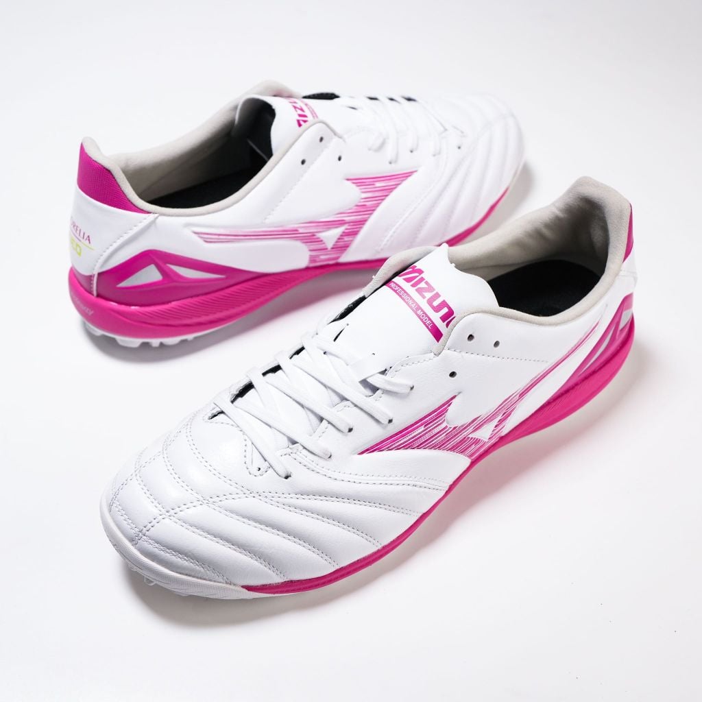 Giày đá bóng cỏ nhân tạo Mizuno Morelia Neo IV Pro TF Blazing Flair - White/Fuchsia Purple P1GD263564