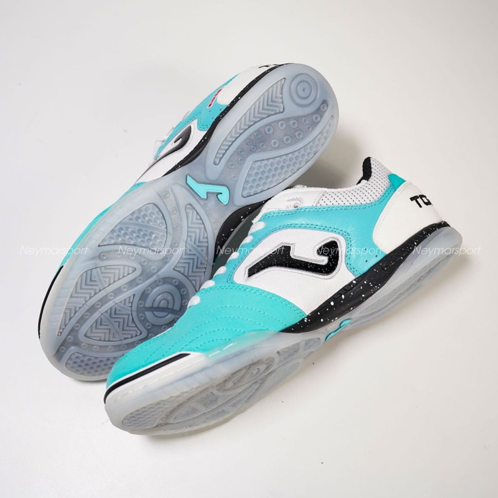 Giày đá bóng Futsal Joma Top Flex 2642 - Fluor Turquoise/White TOPS2642IN