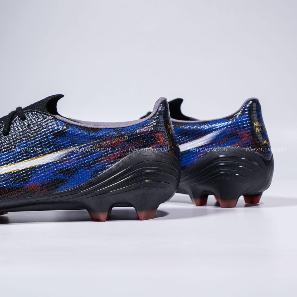 Giày đá bóng cỏ tự nhiên Mizuno Alpha III Made in Japan FG - Pulse Black/Ancient Water/White P1GA266001