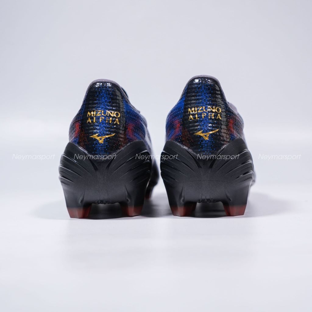 Giày đá bóng cỏ tự nhiên Mizuno Alpha III Made in Japan FG - Pulse Black/Ancient Water/White P1GA266001