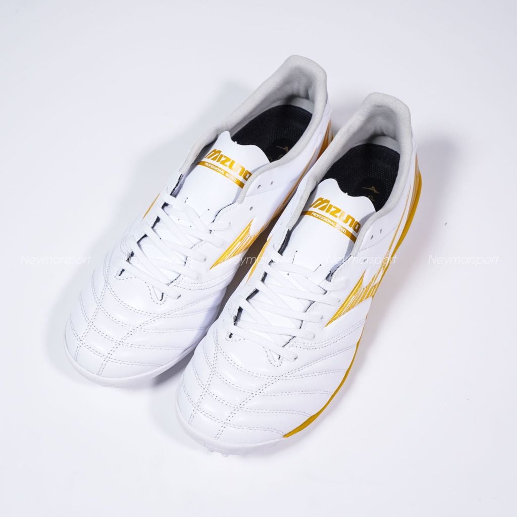 Giày đá bóng cỏ nhân tạo Mizuno Morelia Neo IV Pro TF - White Gold P1GD263550