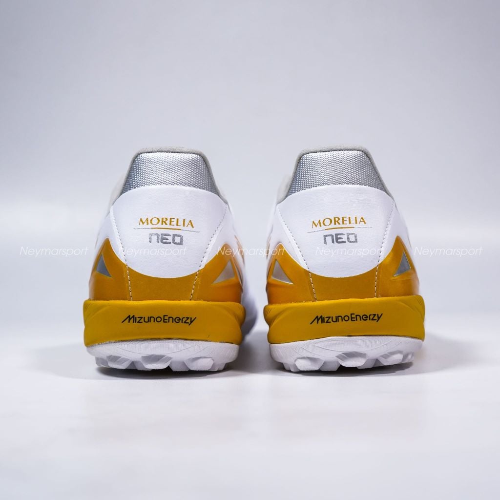 Giày đá bóng cỏ nhân tạo Mizuno Morelia Neo IV Pro TF - White Gold P1GD263550