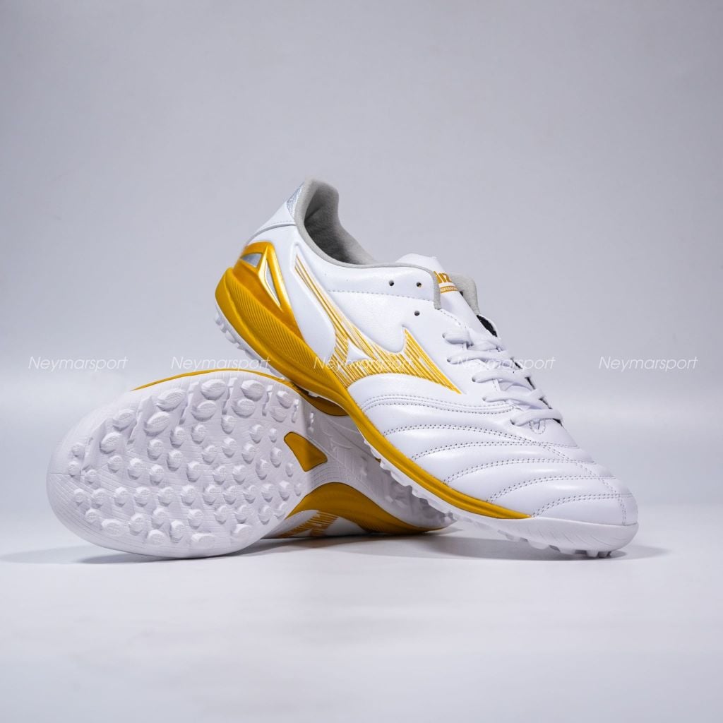 Giày đá bóng cỏ nhân tạo Mizuno Morelia Neo IV Pro TF - White Gold P1GD263550