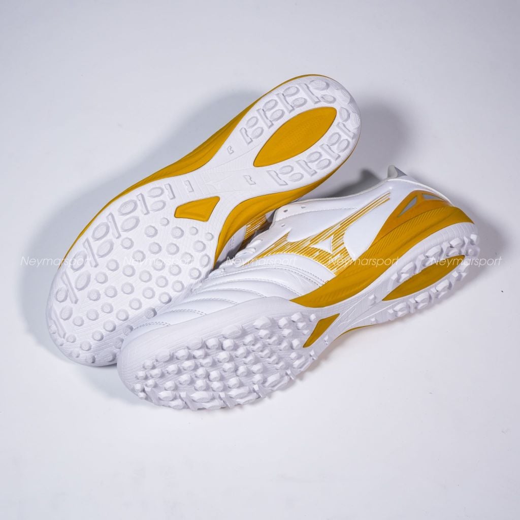 Giày đá bóng cỏ nhân tạo Mizuno Morelia Neo IV Pro TF - White Gold P1GD263550