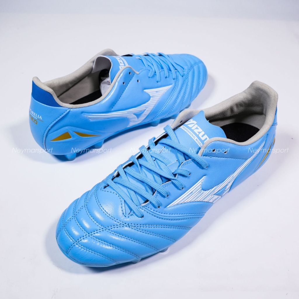 Giày đá bóng cỏ tự nhiên Mizuno Morelia Neo IV Pro FG Unity Sky - Sky Blue/White P1GA263425