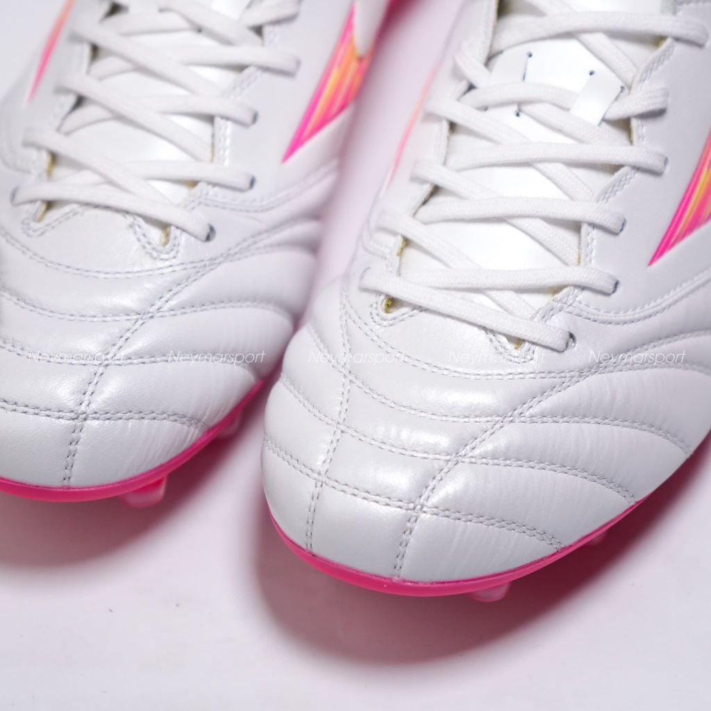 Giày đá bóng cỏ tự nhiên Mizuno Monarcida Neo III ELITE FG Blazing Flair - White/Fuchsia Purple P1GA262064
