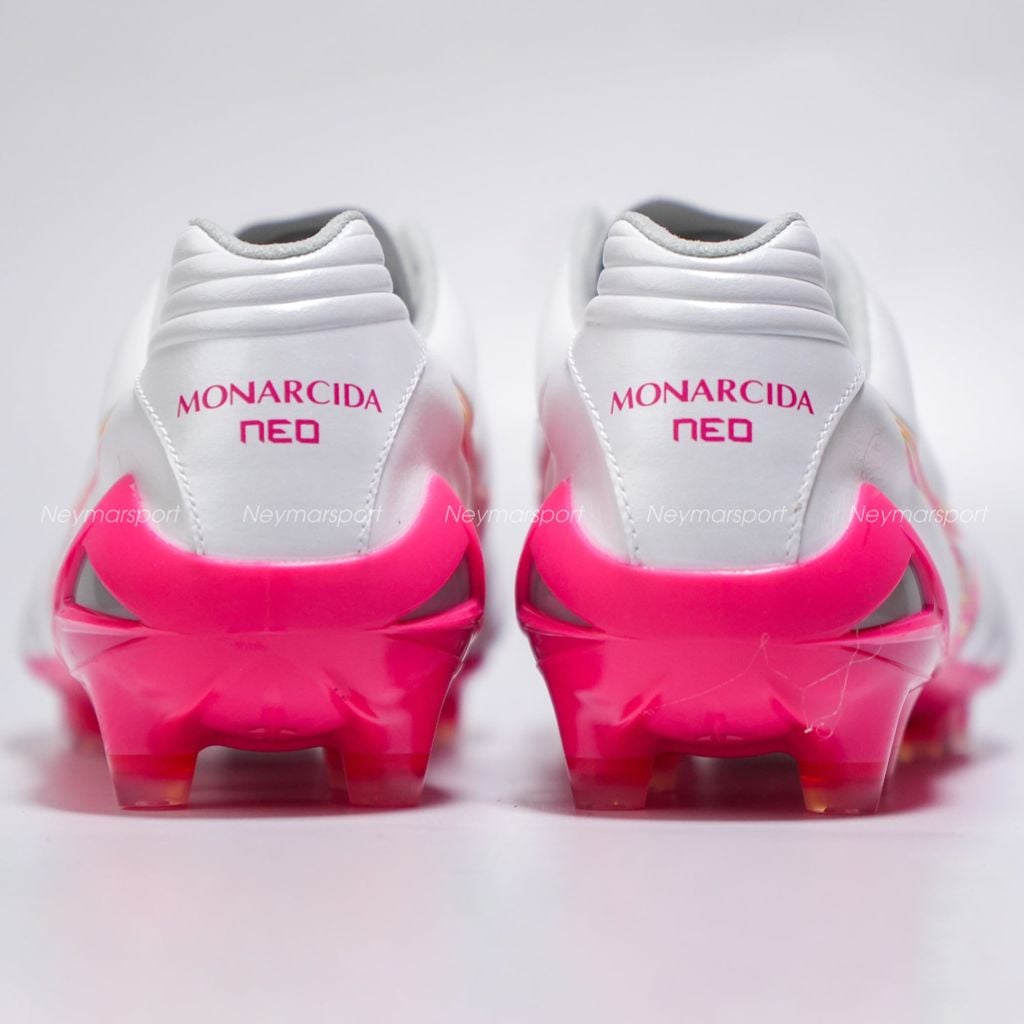 Giày đá bóng cỏ tự nhiên Mizuno Monarcida Neo III ELITE FG Blazing Flair - White/Fuchsia Purple P1GA262064