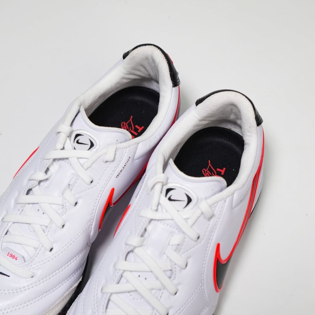 Giày đá bóng cỏ nhân tạo Nike Tiempo Ligera Pro TF - White/Black/Bright Crimson IB4477-106