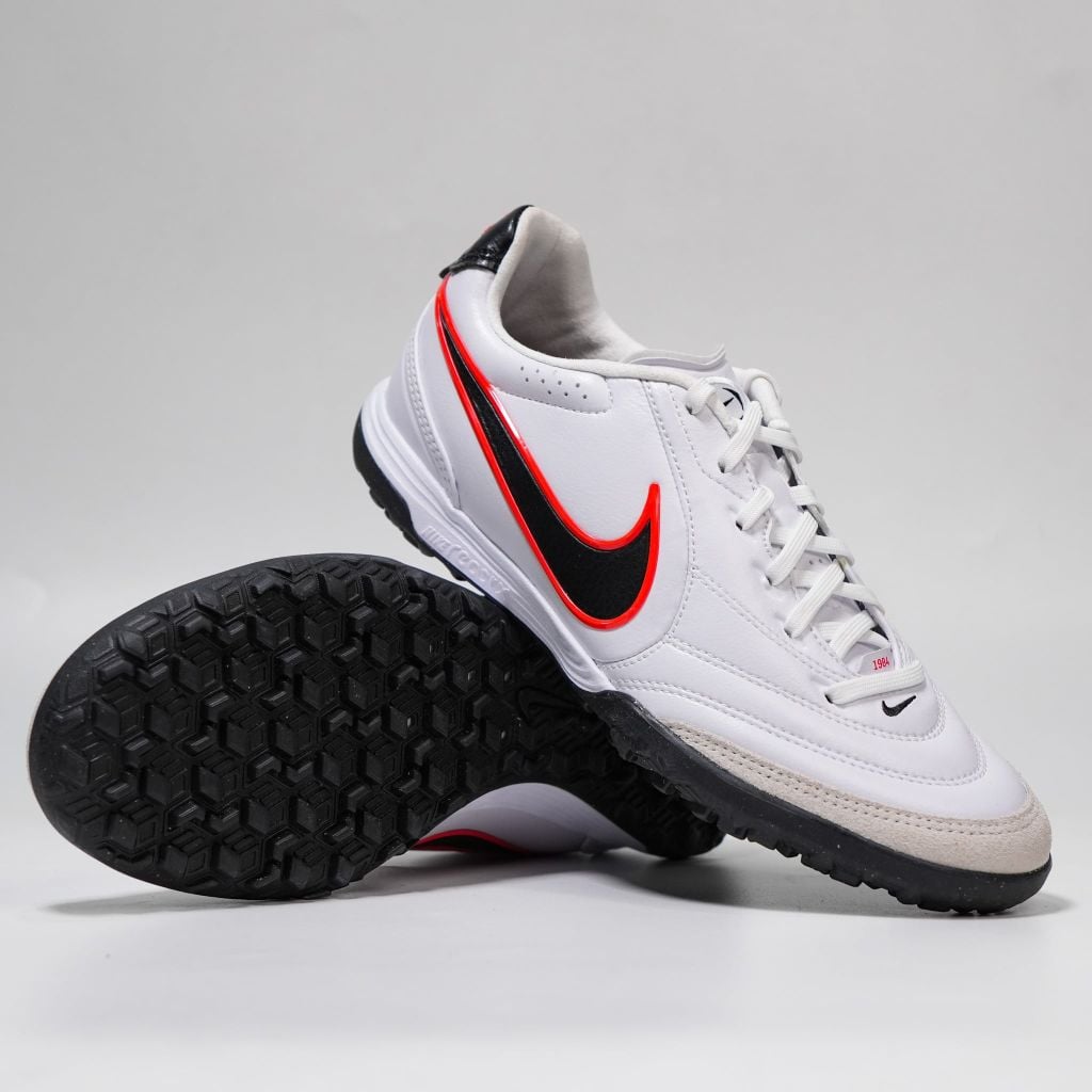 Giày đá bóng cỏ nhân tạo Nike Tiempo Ligera Pro TF - White/Black/Bright Crimson IB4477-106