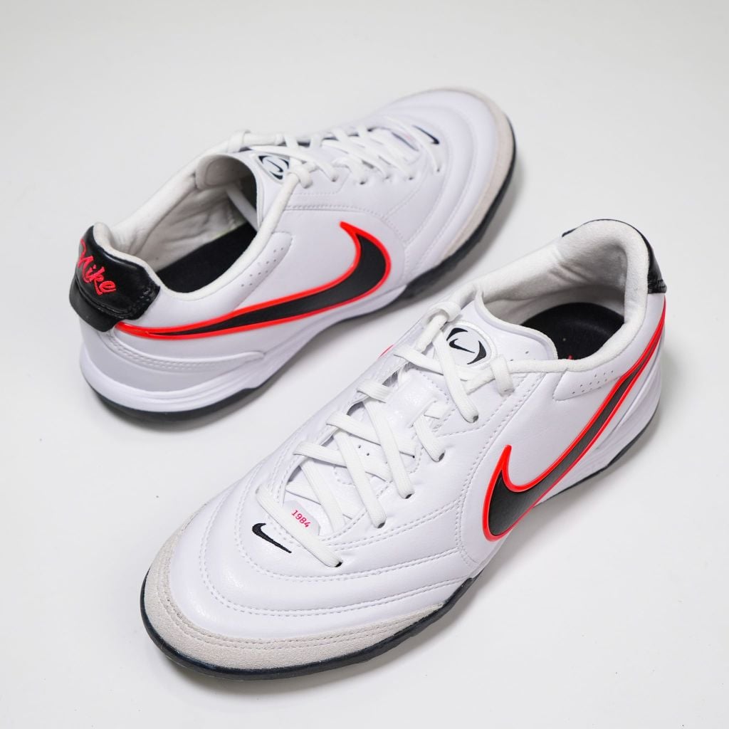 Giày đá bóng cỏ nhân tạo Nike Tiempo Ligera Pro TF - White/Black/Bright Crimson IB4477-106