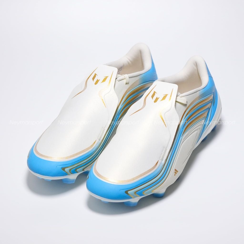 Giày đá bóng cỏ tự nhiên adidas F50 Messi League FG El Ultimo Tango - Ivory/Semi Blue Burst/Icey Blue IH1902