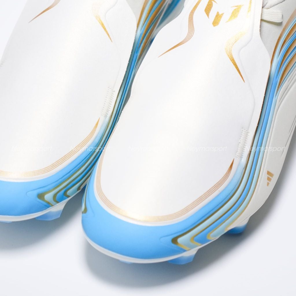 Giày đá bóng cỏ tự nhiên adidas F50 Messi League FG El Ultimo Tango - Ivory/Semi Blue Burst/Icey Blue IH1902