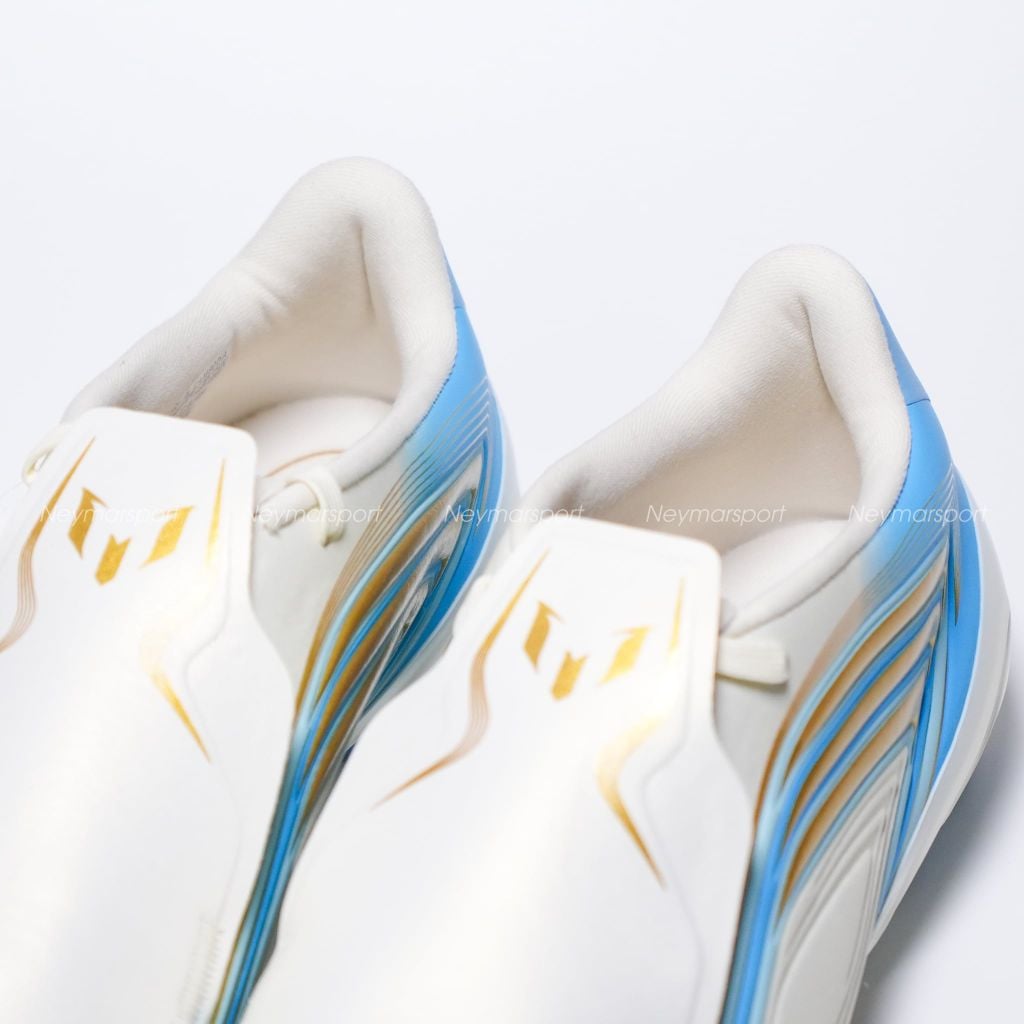 Giày đá bóng cỏ tự nhiên adidas F50 Messi League FG El Ultimo Tango - Ivory/Semi Blue Burst/Icey Blue IH1902