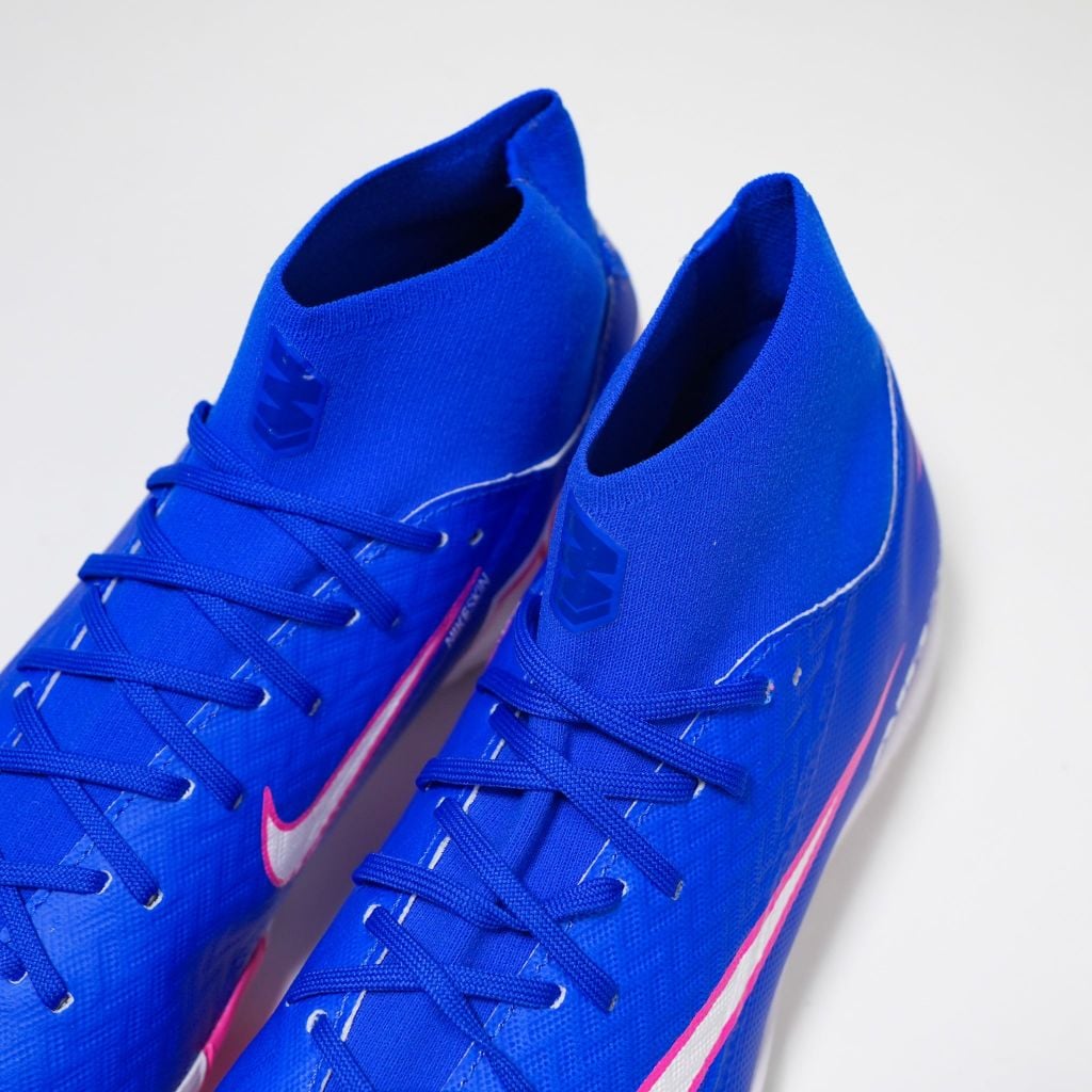 Giày đá bóng cỏ nhân tạo Nike Air Zoom Mercurial Superfly 10 Academy TF Attack - Racer Blue/White FQ8331-446