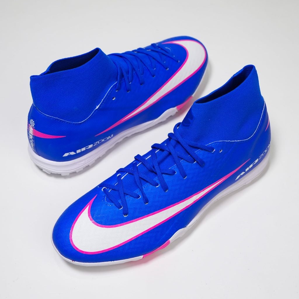 Giày đá bóng cỏ nhân tạo Nike Air Zoom Mercurial Superfly 10 Academy TF Attack - Racer Blue/White FQ8331-446