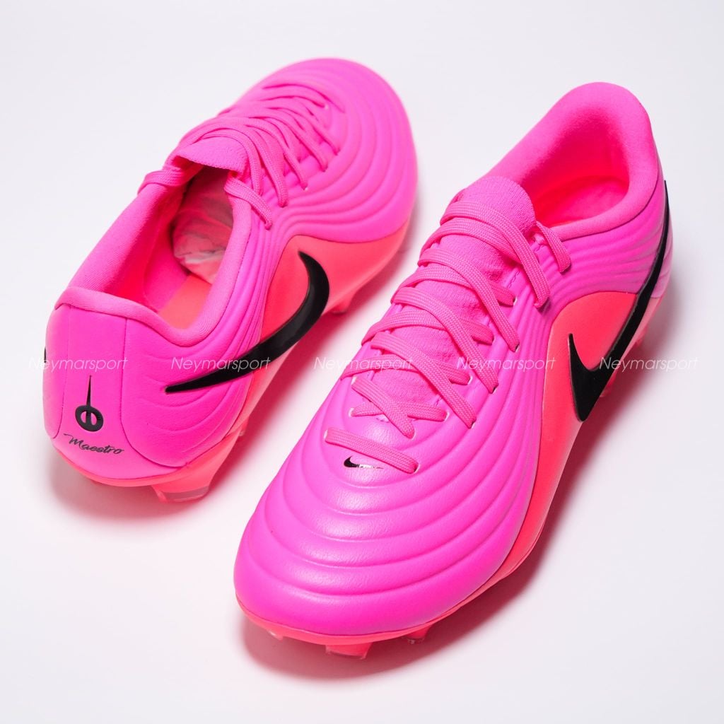 Giày đá bóng cỏ tự nhiên Nike Tiempo Maestro Academy MG Breakout - Pink/Black IQ2385-901