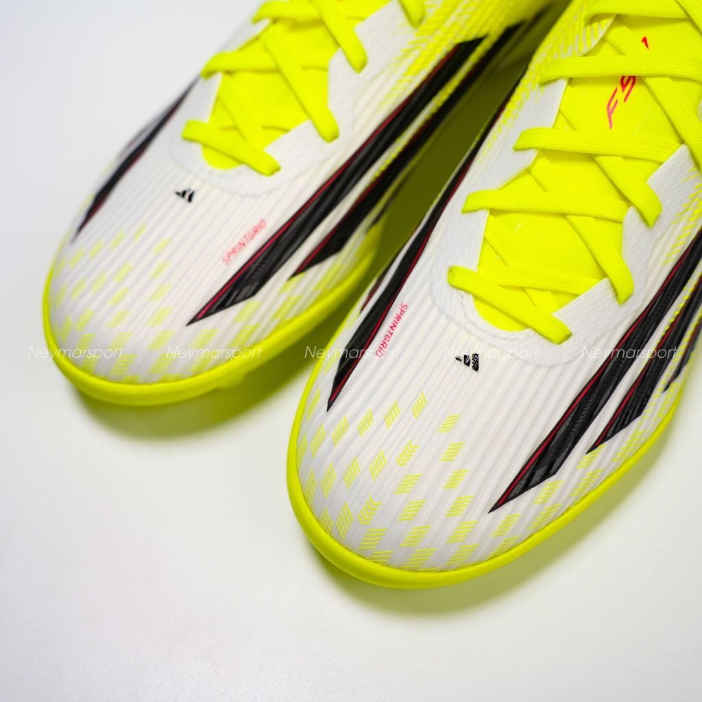 Giày đá bóng cỏ nhân tạo adidas F50 League TF Born For Goals - Core Black/Iron Metallic/Lucid Lemon JR8978