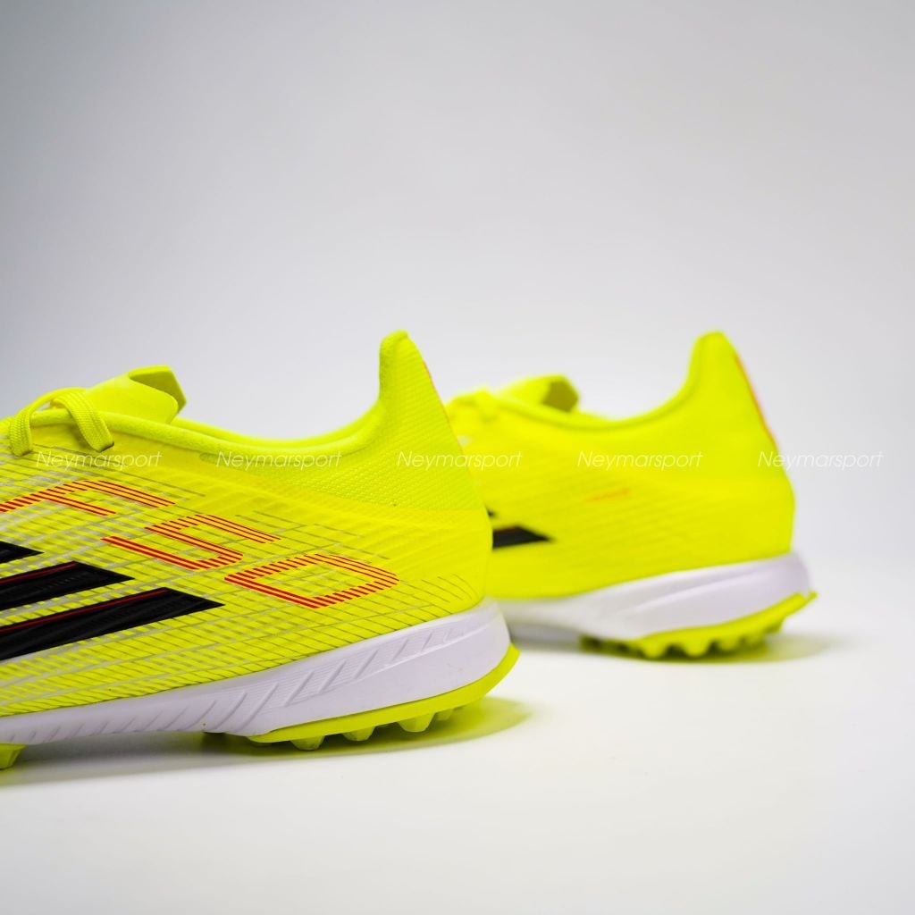 Giày đá bóng cỏ nhân tạo adidas F50 League TF Born For Goals - Core Black/Iron Metallic/Lucid Lemon JR8978