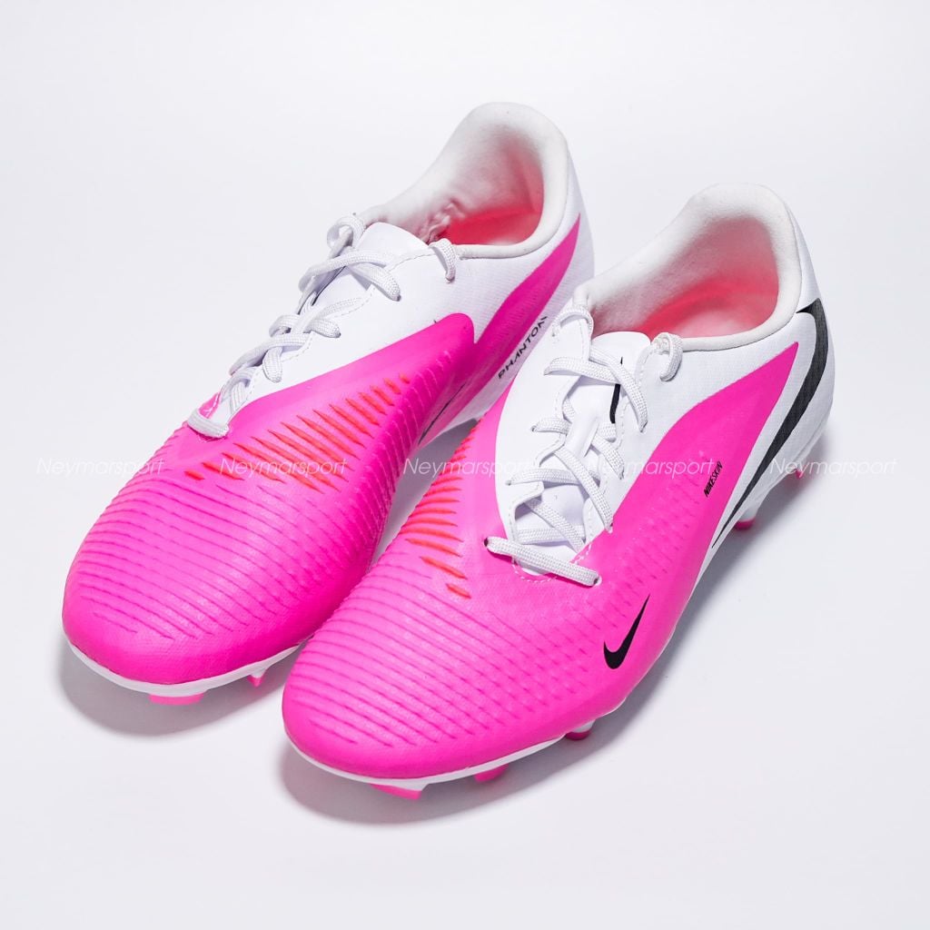 Giày đá bóng cỏ tự nhiên Nike Phantom 6 Academy Low Cut MG Breakout - Pink/White/Black IQ2392-900