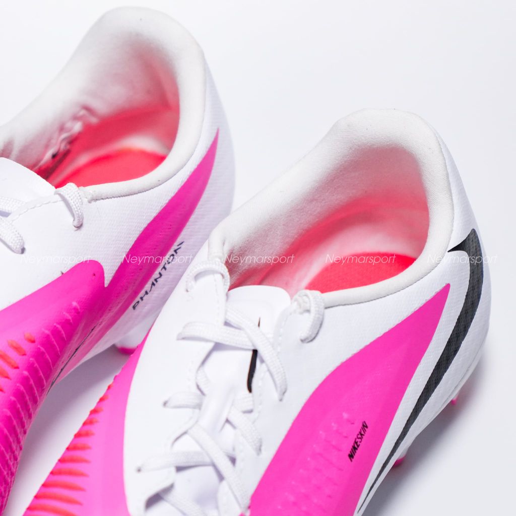 Giày đá bóng cỏ tự nhiên Nike Phantom 6 Academy Low Cut MG Breakout - Pink/White/Black IQ2392-900