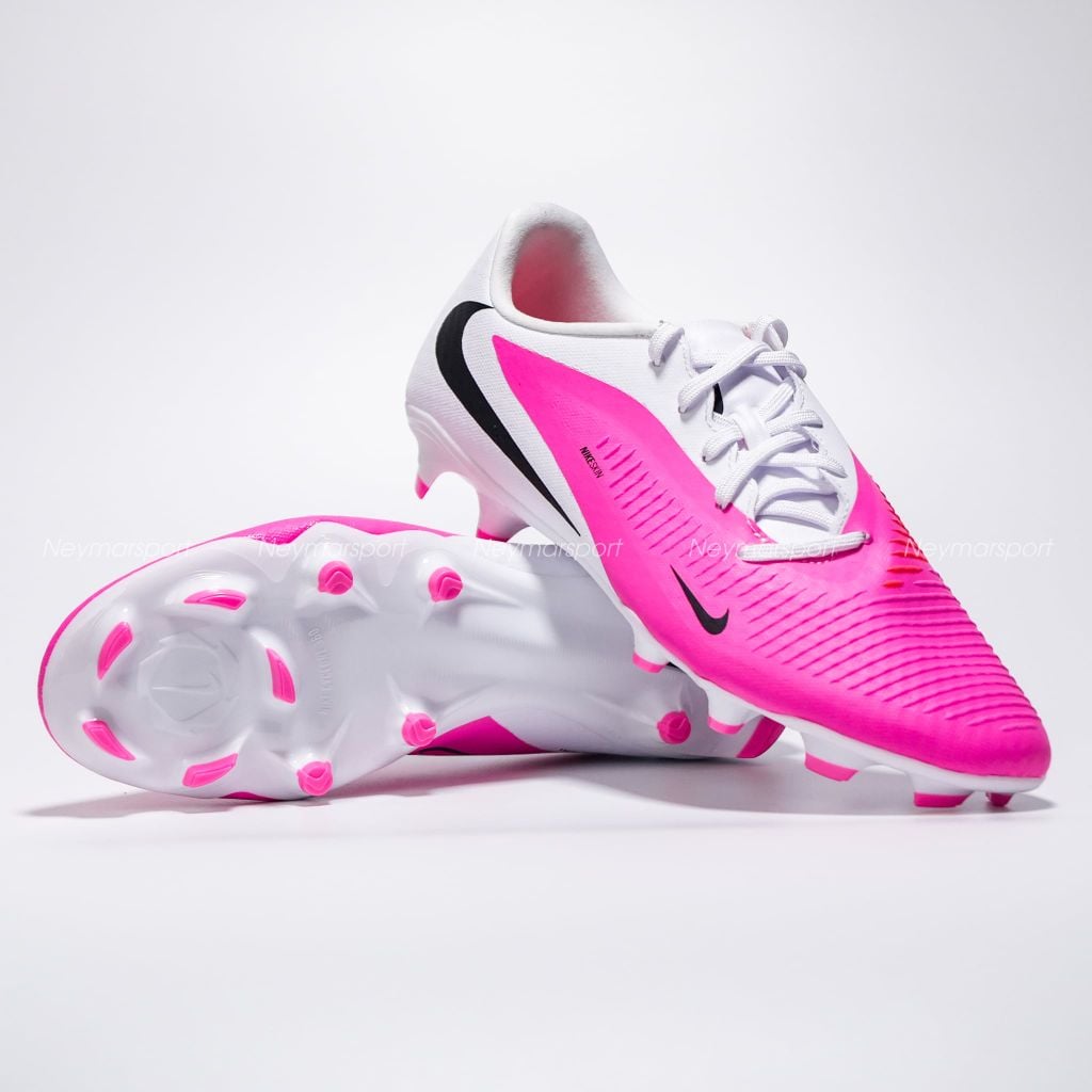 Giày đá bóng cỏ tự nhiên Nike Phantom 6 Academy Low Cut MG Breakout - Pink/White/Black IQ2392-900