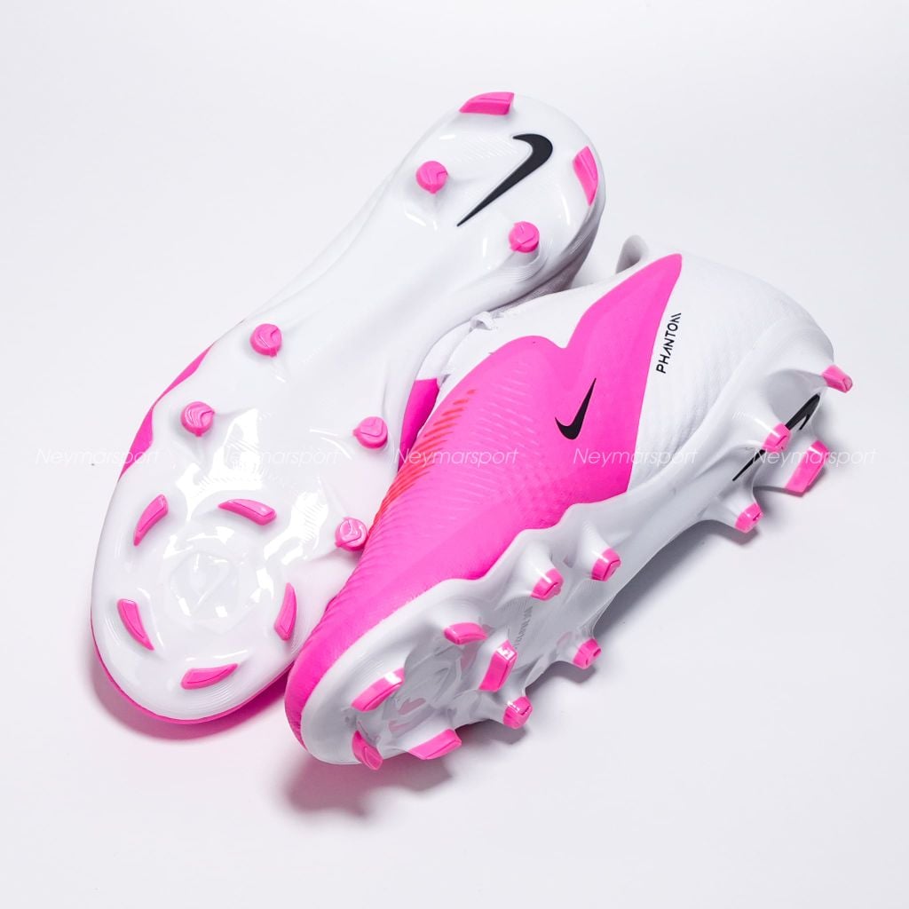 Giày đá bóng cỏ tự nhiên Nike Phantom 6 Academy Low Cut MG Breakout - Pink/White/Black IQ2392-900