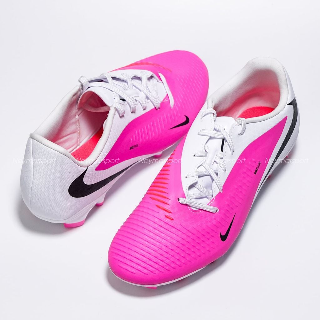 Giày đá bóng cỏ tự nhiên Nike Phantom 6 Academy Low Cut MG Breakout - Pink/White/Black IQ2392-900