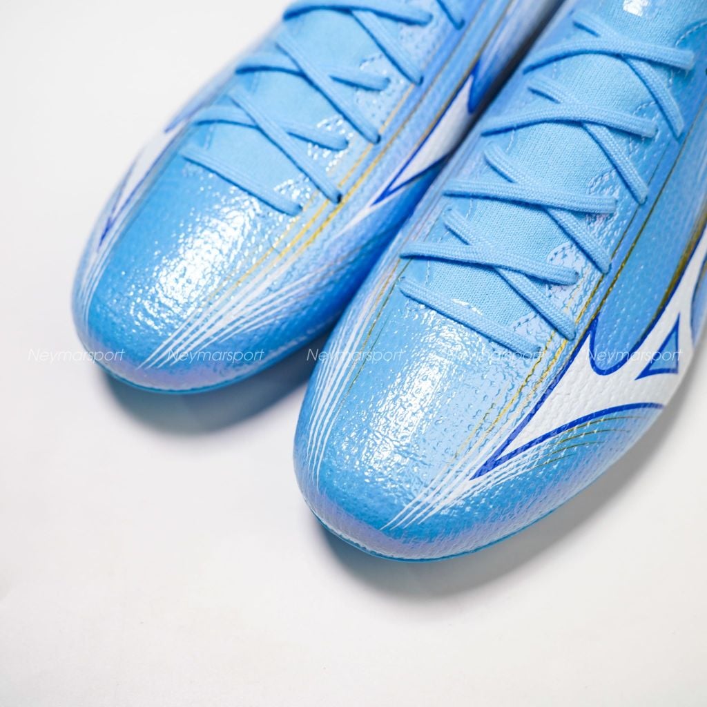 Giày đá bóng cỏ tự nhiên Mizuno Alpha III Elite AG Unity Sky - Blue/White P1GA266325