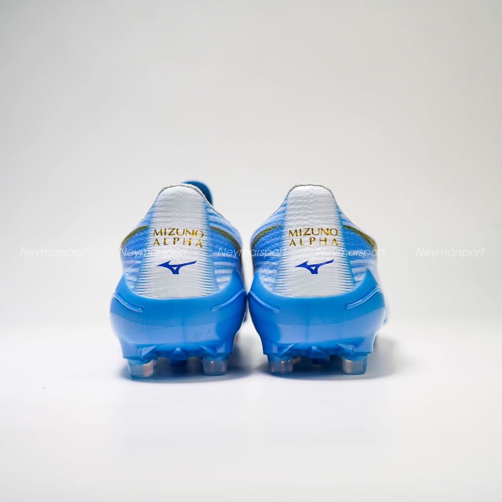 Giày đá bóng cỏ tự nhiên Mizuno Alpha III Elite AG Unity Sky - Blue/White P1GA266325