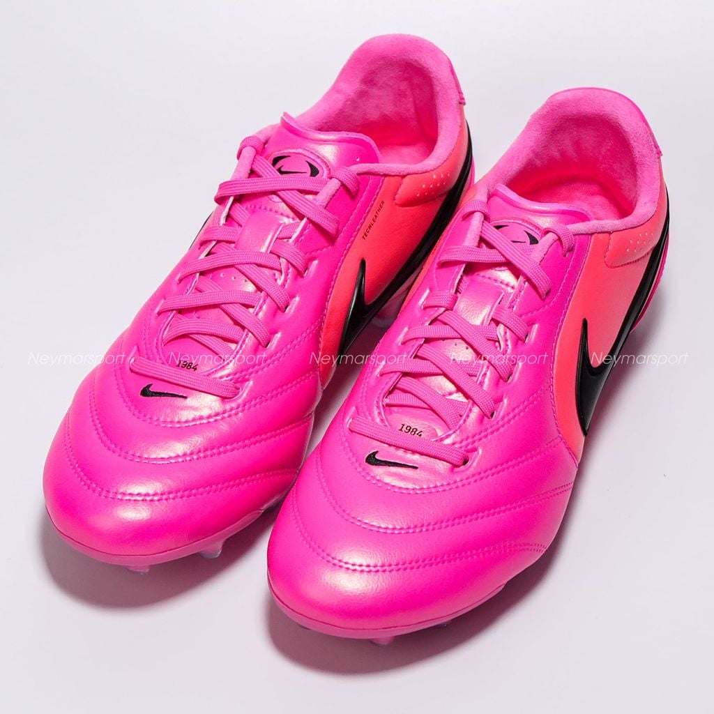Giày bóng đá cỏ tự nhiên Nike Tiempo Ligera Pro FG Breakout - Pink/Black IO4400-901
