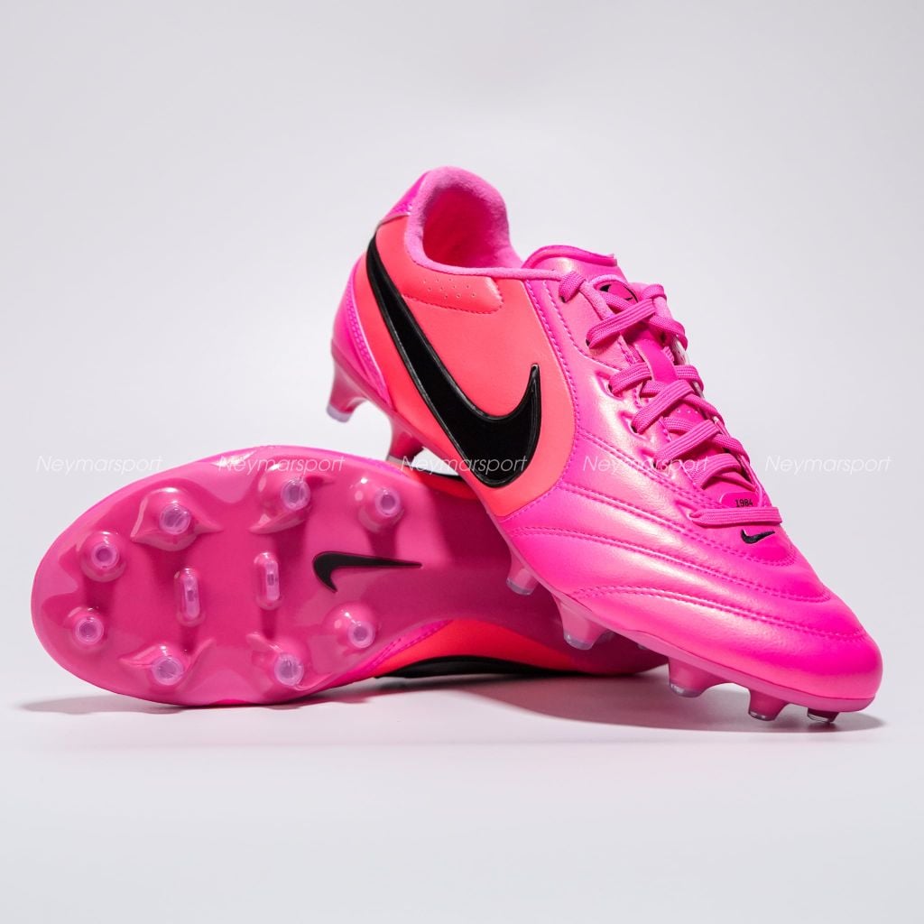 Giày bóng đá cỏ tự nhiên Nike Tiempo Ligera Pro FG Breakout - Pink/Black IO4400-901