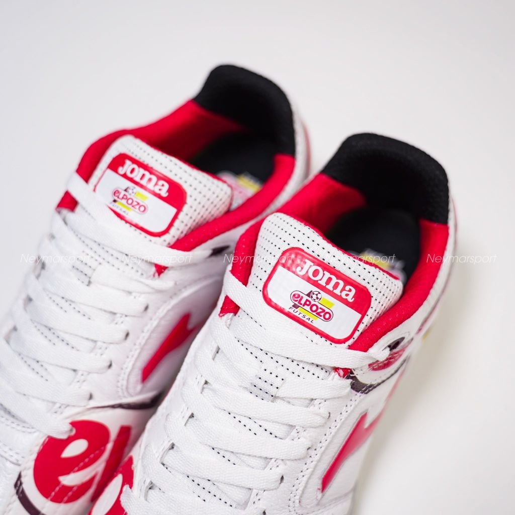 Giày đá bóng Futsal Joma Top Flex 2662 IN - El Pozo White Red TOPS2662IN