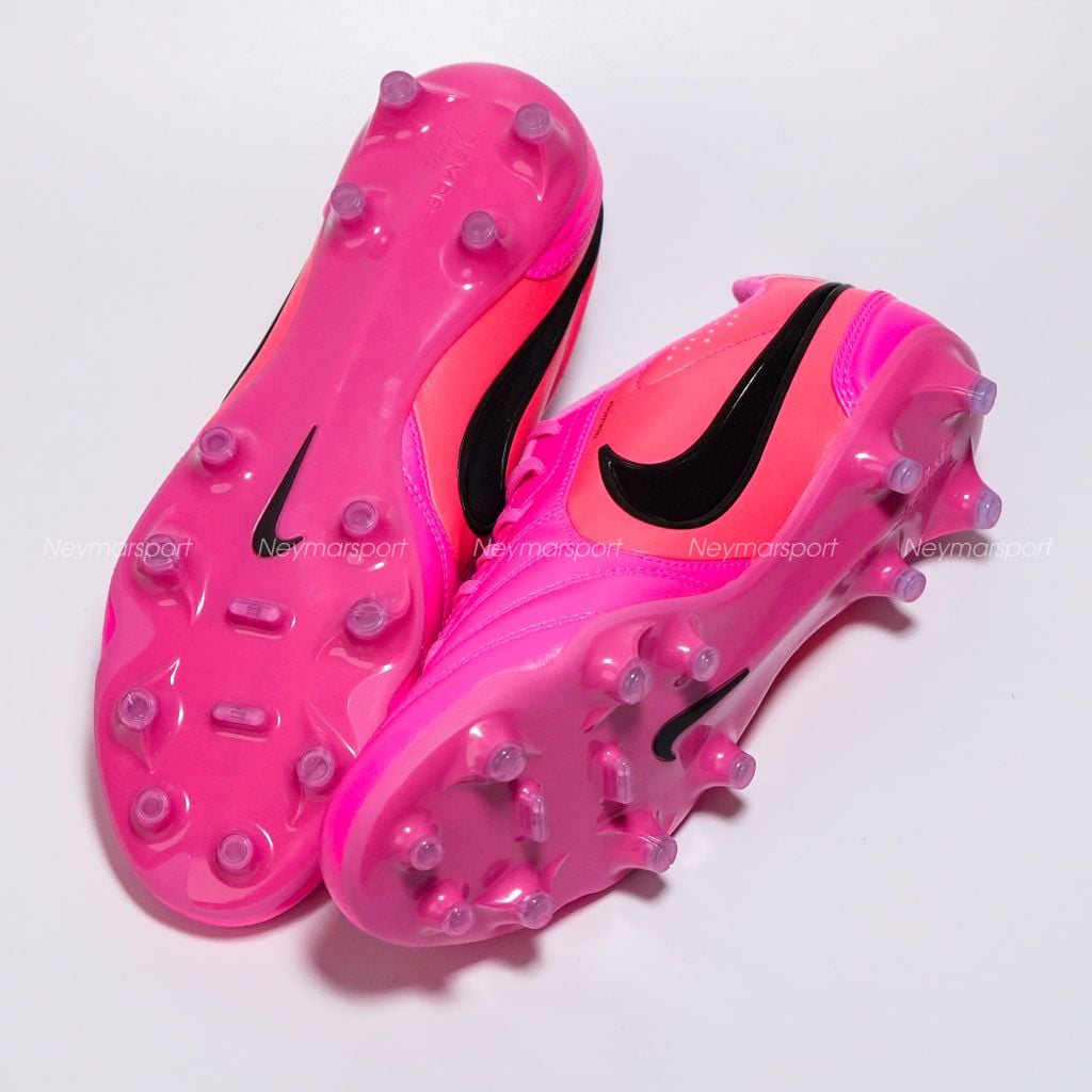 Giày bóng đá cỏ tự nhiên Nike Tiempo Ligera Pro FG Breakout - Pink/Black IO4400-901