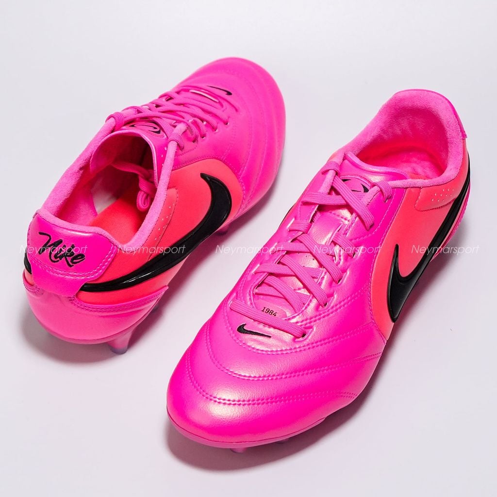 Giày bóng đá cỏ tự nhiên Nike Tiempo Ligera Pro FG Breakout - Pink/Black IO4400-901