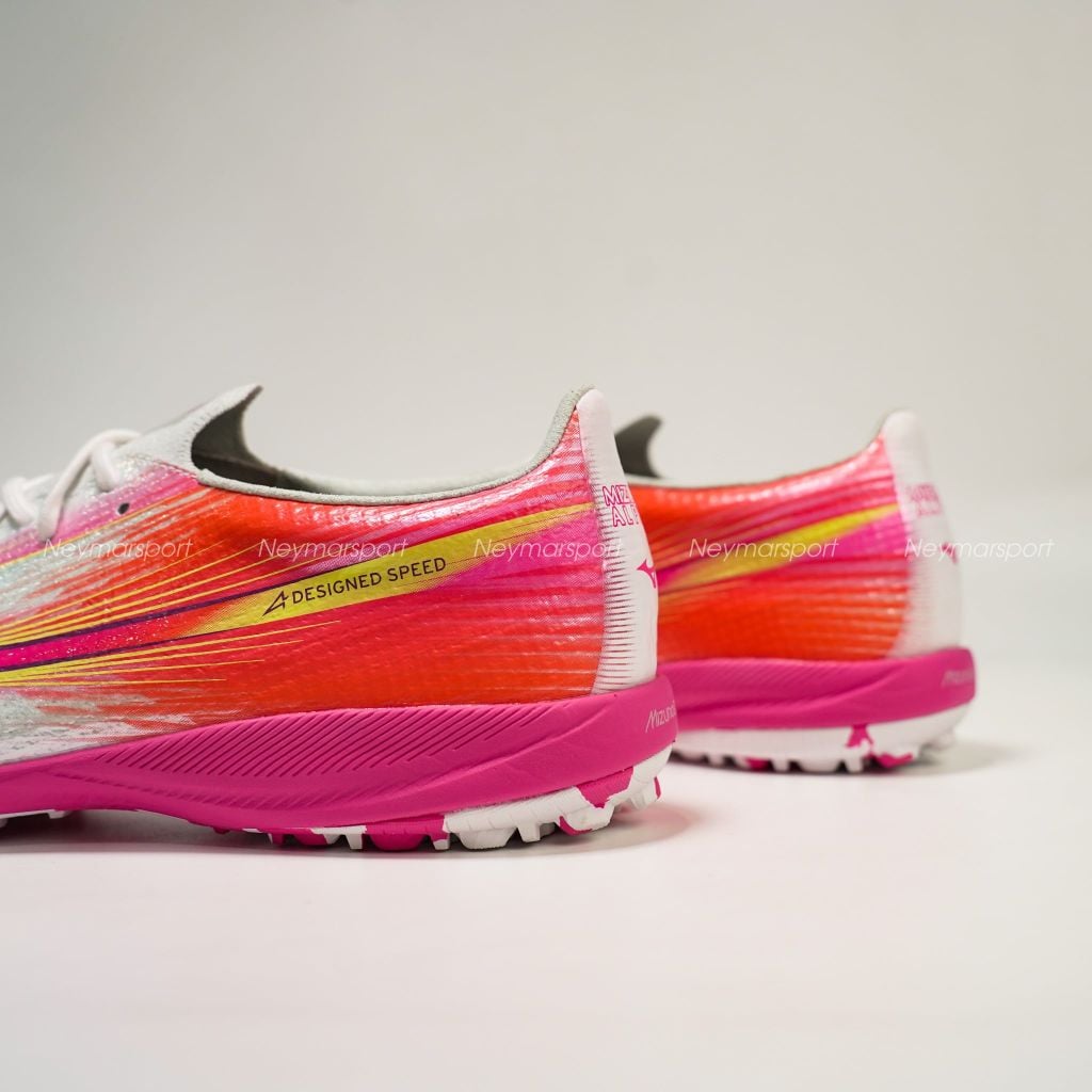 Giày đá bóng cỏ nhân tạo Mizuno Alpha III Elite TF Blazing Flair - White/Fuchsia Purple P1GD266264