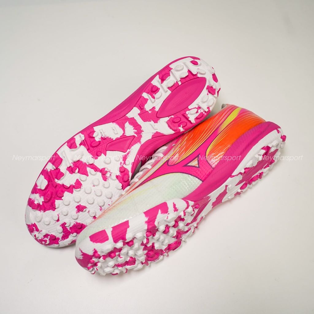 Giày đá bóng cỏ nhân tạo Mizuno Alpha III Elite TF Blazing Flair - White/Fuchsia Purple P1GD266264