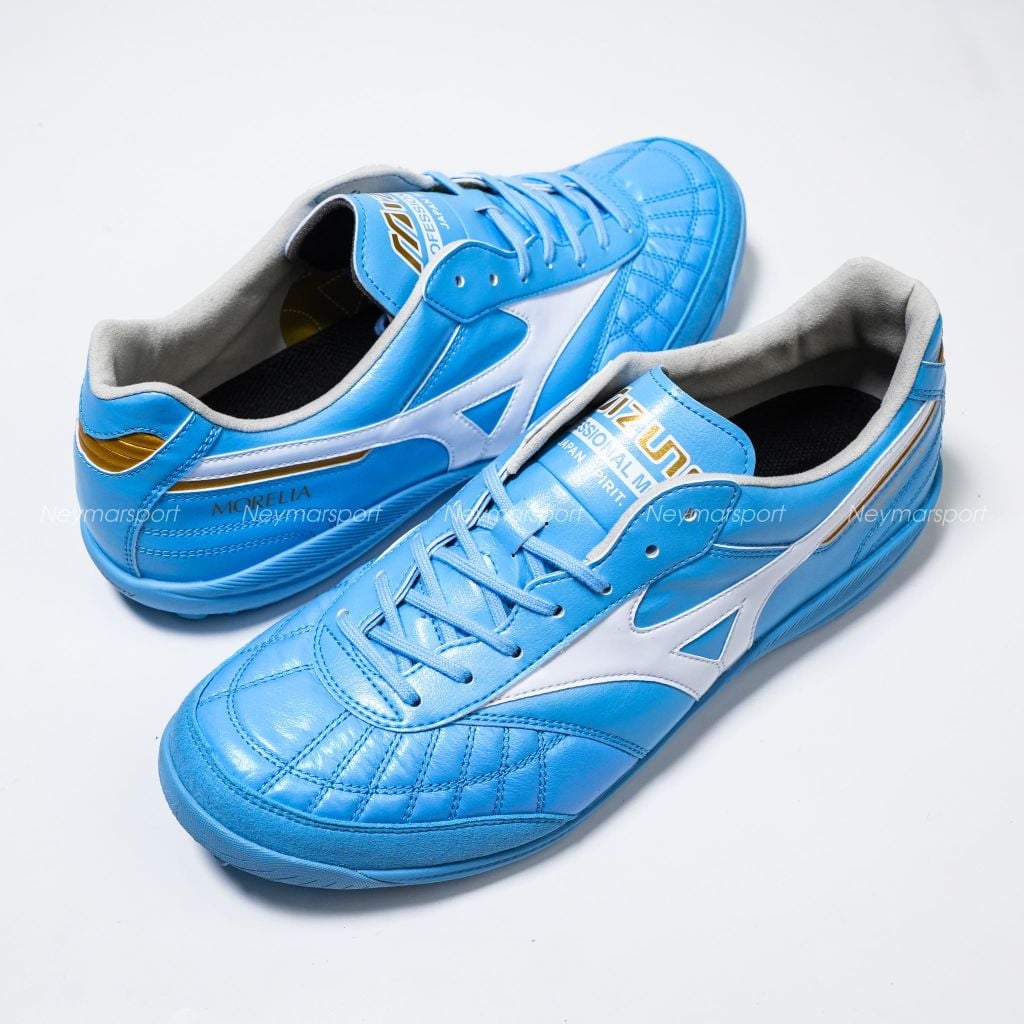 Giày đá bóng cỏ nhân tạo Mizuno Morelia Sala Made in Japan AS TF Unity Sky - Sky Blue/White Q1GB260225