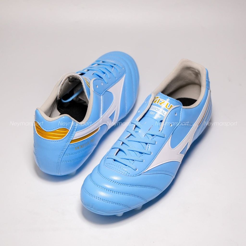 Giày đá bóng cỏ tự nhiên Mizuno Morelia II Pro FG Unity Sky - Sky Blue/White P1GA260625