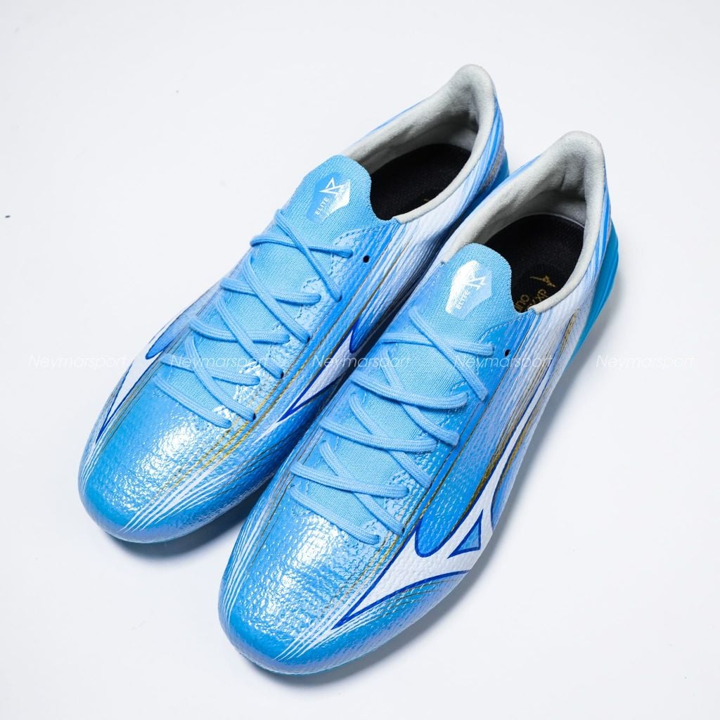 Giày đá bóng cỏ tự nhiên Mizuno Alpha III Elite FG Unity Sky - Blue/White P1GA266225