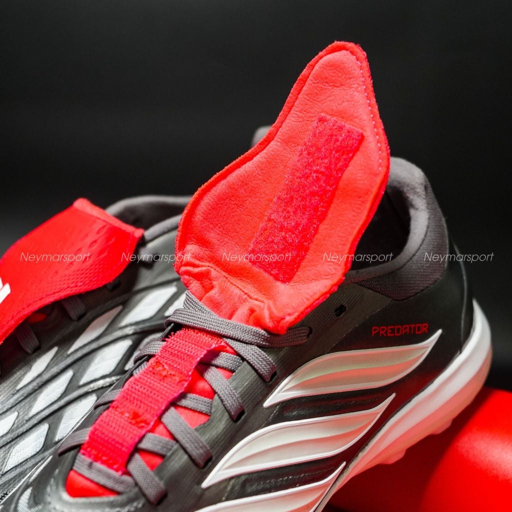 Giày đá bóng cỏ nhân tạo adidas Predator Pro Fold-over Tongue TF Finishers Steel - Iron Metal/Footwear White/Lucid Red JR7864