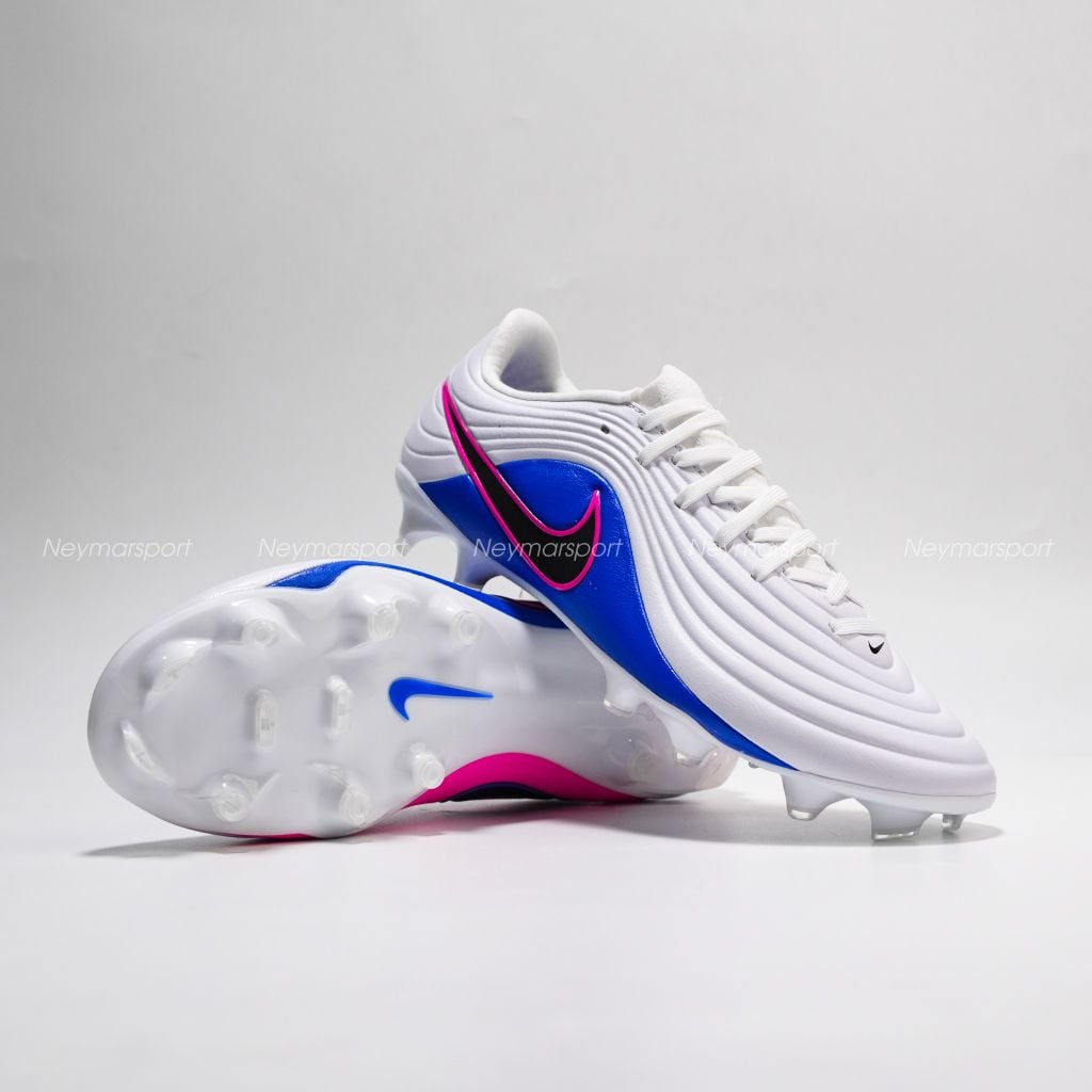 Giày đá bóng cỏ tự nhiên Nike Tiempo Maestro Academy MG Attack - White/Black/Racer Blue/Pink Blast IB1600-146